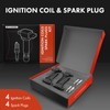 A-Premium Set of 4 Ignition Coil Pack and Iridium Spark