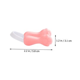 VICASKY 2pcs Nose Slimming Clip Nose Shaper for Adults Boys and Girls Comfortable Sleeping Tool for Correction Enhances Bridge Pink Purple Colors