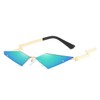 PACKOVE Fashionable Rimless Sunglasses for Men Women Stylish Eyewear for