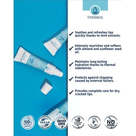 Celenes by Sweden Intensive Moisturising Lip Balm with Cloudberry, Thermal Relaxing and Revitalising, Sun Protection SPF 15 Lip Balm (Pack of 2), 10 ml (Thermal)