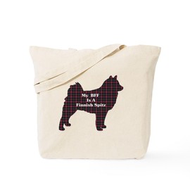 CafePress BFF Finnish Spitz Tote Bag Reusable Natural Beige Canvas Shopping Bag