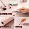 Makeup Mat for Vanity Top Protector, Waterproof Dual-Sided PU Leather