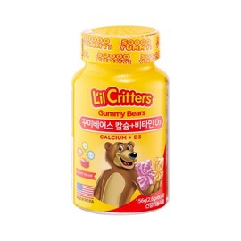 Lil Critters Kumi Bears Children's Calcium Vitamin D 60 gummies 1 bottle (1 month supply) / 릴크리터스 꾸미베어스 어린이 칼슘비타민D 60구미 1병 (1개월분)