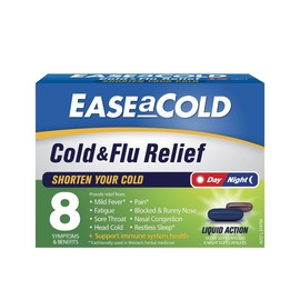 Ease A Cold Cold & Flu Day & Night Liquid Cap X 24