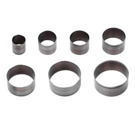 7Pcs Leather Circle Cutter Tool Set, High Carbon Steel Round Leather Cutting Dies 20 25 30 35 40 45 50mm, Leather Hole Punch Circle Hollow Cutter Die Tools Tool Kit for DIY Leather Crafts