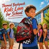 FLEXIMX Kids Boys Backpack Truck Backpacks for School Travel Casual,