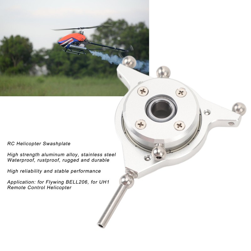 RC Helicopter Swashplate High Strength Aluminum Alloy Stainless Steel Cross