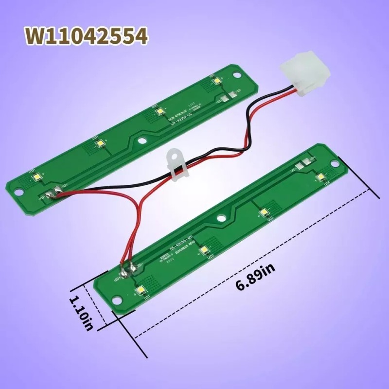 Vanshly W11042554 Refrigerators LED Light Module Board compatible with Whirlpool