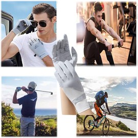 NociHah Summer-UV-Protection-Gloves Full Finger - Ultra Thin Sunblock Cyling Gloves for Women Touch Screen Non Slip Travel Driving Golfing Glove