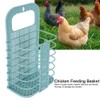 Foldable Chicken Vegetable Basket Cock Hen Fruit Hanging Feeder Feeding