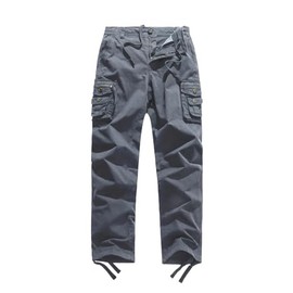 FOURSTEEDS Women Mid Rise Multi-Pocket Cargo Pants Drawstring Outdoor Camping Fishing Combat Work Hiking Pants Dark Gray M