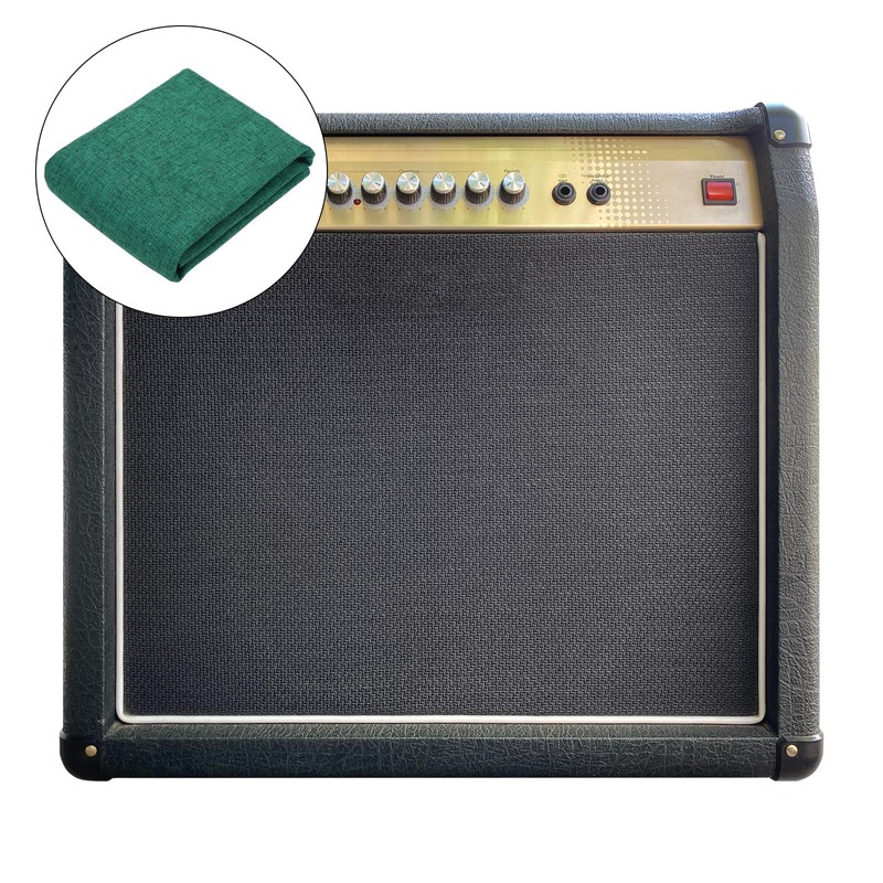 uxcell Dark Green Speaker Grill Cloth 20"x58" Stereo Box Fabric