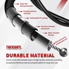 TIGERSGATE 42.3" Black Vinyl Stainless Steel Braided Extended Throttle and