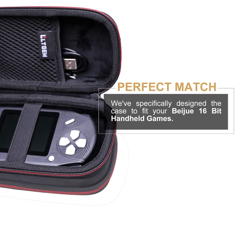 LTGEM Hard Case for Beijue/TaddToy 16 Bit Handheld Games