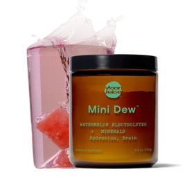 Moon Juice - Mini Dew Electrolytes Powder - Watermelon (30 Servings) - 2in1 Electrolytes & Minerals - Hydration Powder - Magnesium, Calcium, Potassium & Pink Salt - Sugar Free, Vegan, Non GMO
