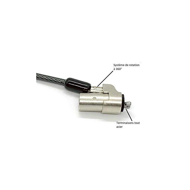 SBE Direct Safe-Tech® Portable Cable Lock with Wedge Lock
