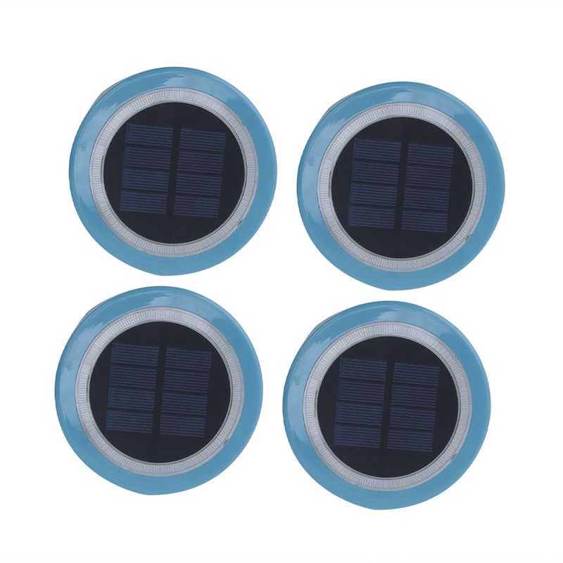 4Pcs Solar Floating Lights Waterproof LED Swimming Pool Lamp Solar