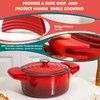 Silicone Handle Grips, Caribbean 5" x 2 1/2" Each, Handle