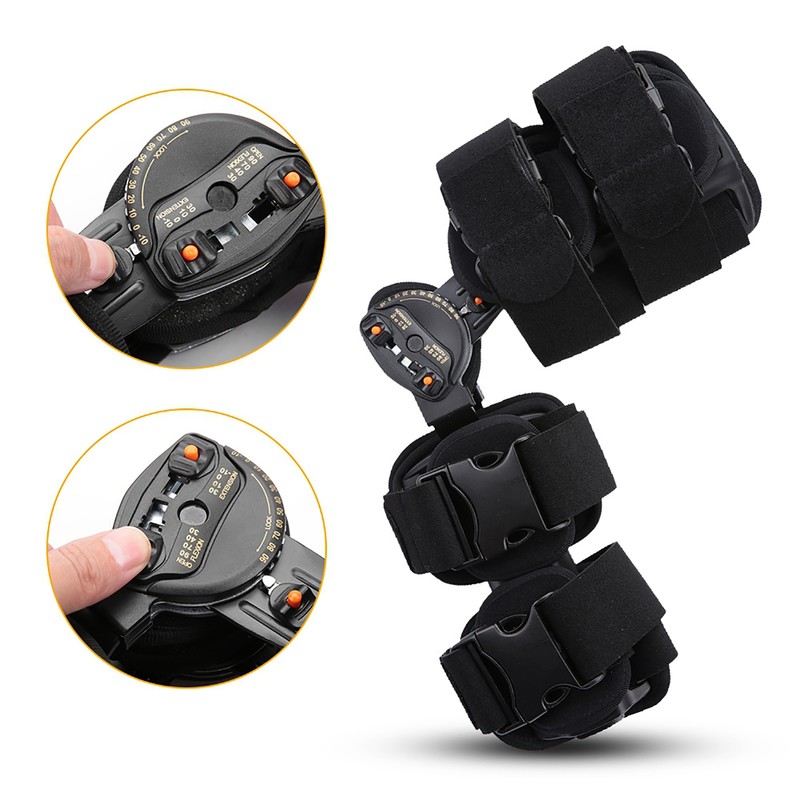 Adjustable Knee Joint Brace Surgical Fixation Stabilization Fracture Ankle Support
