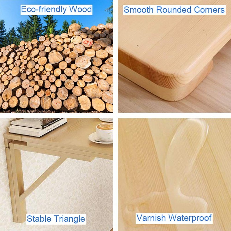 MM MELISEN Wall Mounted Folding Table for Laundry Room, Fold