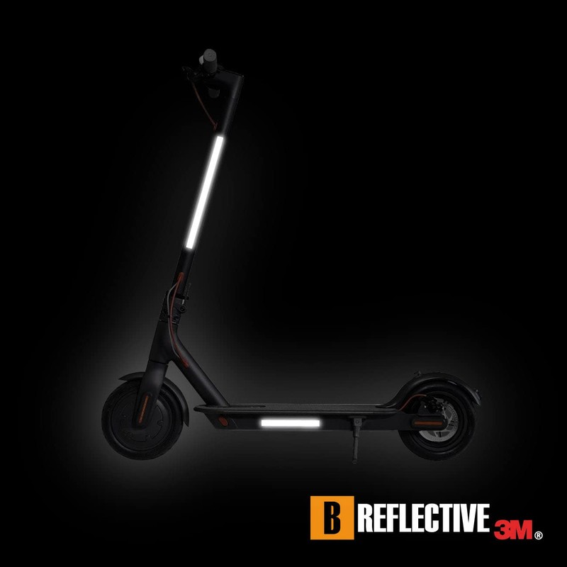 B REFLECTIVE - Kit 8 Stickers Retro Reflective Tape Scooter,