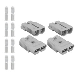 anenvoiu 175A Connector Quick Connect Disconnect Genderless Battery Plug Connector 2 AWG for 4 Pack Red Suitable for Car Trailer Motor Winch Forklift