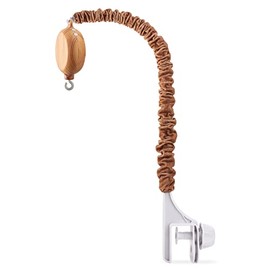 Crib Mobile Arm with Music Box - 25 Inch Universal Mobile Arm for Crib - 35 Lullabies, Volume Control, Mobile Hanger for Crib with Washable Arm Cover - Crib Toys Attachments ( Imitation Wood Color )