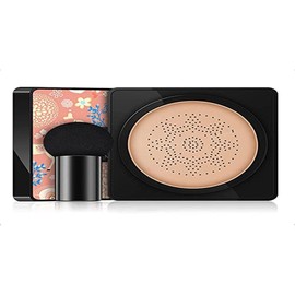 Air Cushion BB Cream CC Cream Mushroom Head Foundation, Corrector Hidratante Base De Maquillaje Brillante De Larga Duración Con Esponja De Maquillaje De Hongos Fácil De Aplicar Para Mujeres
