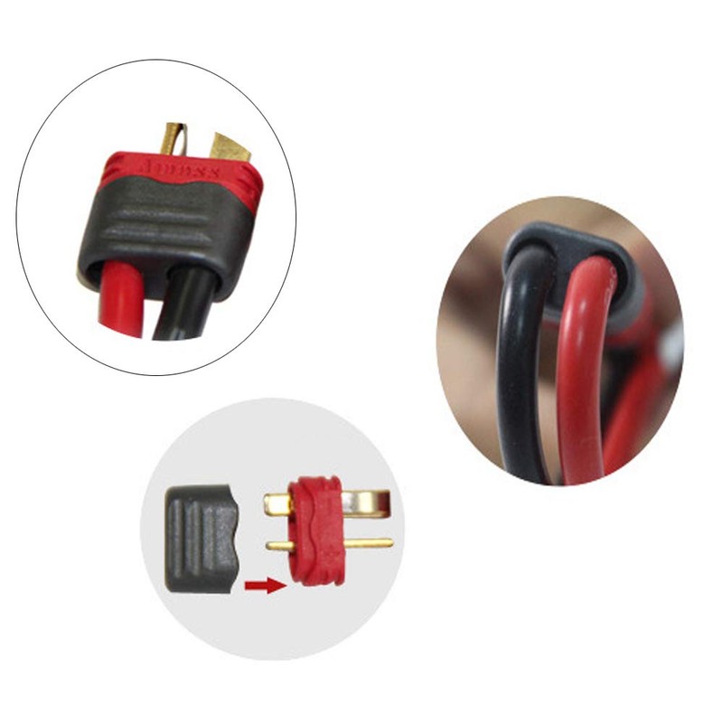 Yiqigou 5 Pairs Non-slip Amass Deans T-style Male Female Plug