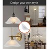 Aspen Creative 25308-60-1, Clear Glass Shade for Medium Base Socket