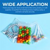 Clear Plastic Zipper Storage Bags, 2 Mil Thick, Small Size,