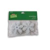 Formas de copo de nieve con purpurina iridiscente blanca –