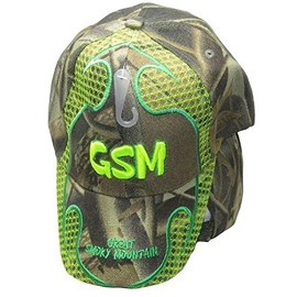 AES GSM Great Smoky Smokey Mountains Green Camouflage Camo Plain Embroidered Cap Hat 639B