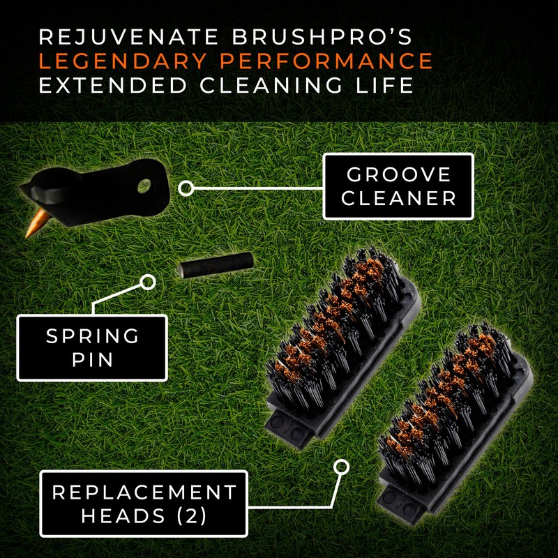 Frogger Golf Brush Head and Groove Cleaner Replacement for BrushPro