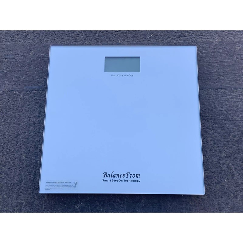BalanceFrom Bathroom Scale Digital Body Weight with Step-On Technology -