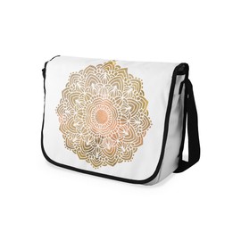 Le Jardin du Lin Digital Printed Messenger School Bags with Black Strap for Girls and Boys, Back to School, Messenger Bags for Students, Shoulder Bags, Size: 29 x 36 cm