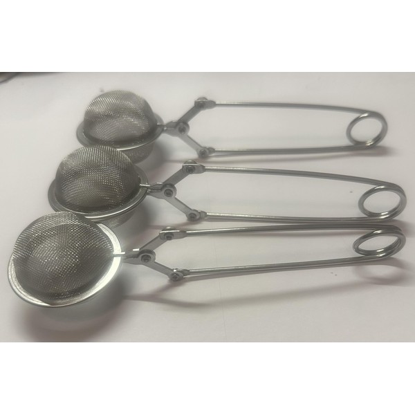 Tea Strainer/Meash Infuser/Filter s/s 3 Pieces Loose Tea