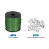 MECCANIXITY 328Ft(100M) Wire Rope 304 Stainless Steel Cable 5/64"(2mm) Vinyl