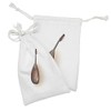 Lunarable Mandoline Fabric Pouch Set of 2, Traditional Neapolitan Mandoline