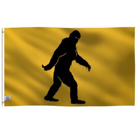 3x5 ft Bigfoot Sasquatch Flag: 100% Polyester Banner, Brass Grommets & Strong Canvas Header, For Use Outdoor or Indoor