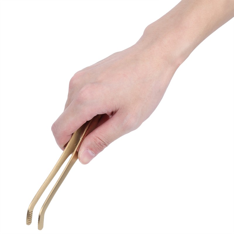 Antihot Wood Copper Tea Clip NonSlip Tea Set Tweezers Tea