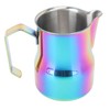 Milk Frother Cup 350ml 304 Stainless Steel Pointed Mouth Foaming