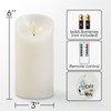 5plots 6" x 3" Flickering Flameless Candles - Battery Operated