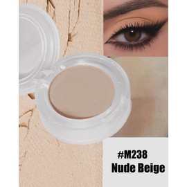 Single Matte Eyeshadow,Nude Beige Brown Eye Shadow Palette Primer Base Makeup,High Pigment Waterproof Pressed Eye Shadows Powder with Smooth Powder,Lightweight Blendable Formula for Daily Eye Look-238