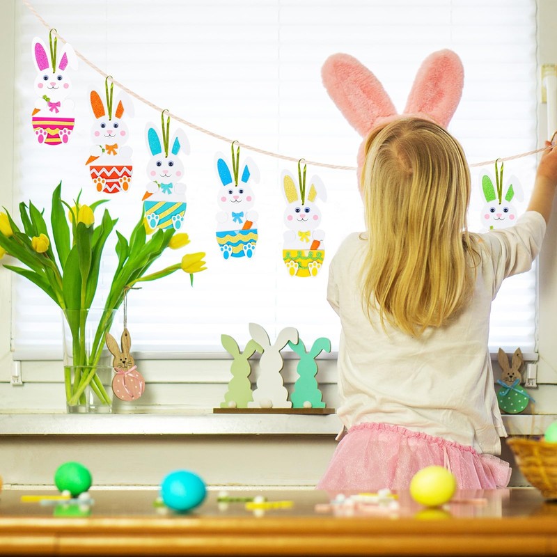 Easter Bunny Craft Children, Easter Sticker Foam, Easter Eggs Craft