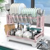 B-Land Dish Drying Rack, 2 Tier Dish Racks for Kitchen