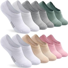Anmahe SockWaddles Invisible Trainer Socks 6 Pairs Ladies Trainer Socks,Foot Socks Short Tube No Show Socks Women,No Show Ankle Socks Suitable for Running,School,Fitness and Leisure(Six colors)