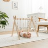 Comfy Cubs Wooden Baby Play Gym - Natural Finish Pinewood