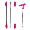 HIKULA Kayak Paddle Aluminum Shaft Paddle with Nylon Blades, Floating