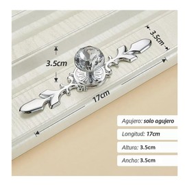 Aokesy Perilla de Cajón, 6 Piezas Jaladeras para Armaros de Cristal,Perillas de Puerta Redonda de Cristal con Tornillos, Jaladeras de Muebles, Manijas para Cocina Cajones Armarios Baño